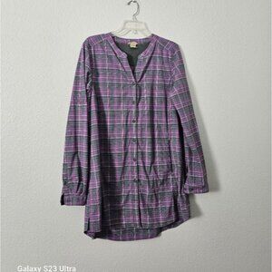 DuluthPurple Plaid Button-Up Shirt Sz L